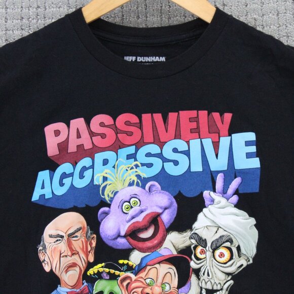 Jeff Dunham Passive Aggressive Tour Shirt Mens Medium M Black Graphic Art 2018 - Picture 5 of 9